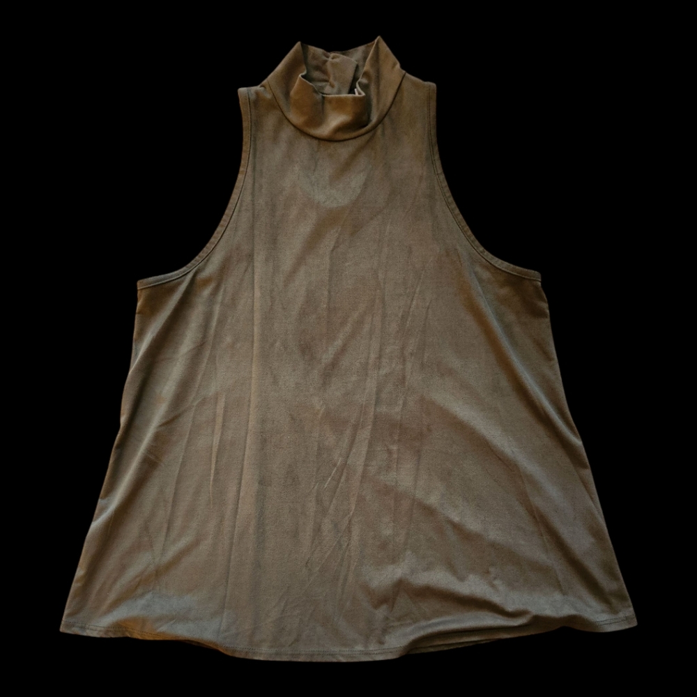 Madison & Berkeley Olive Green Sleeveless Top M NWOT